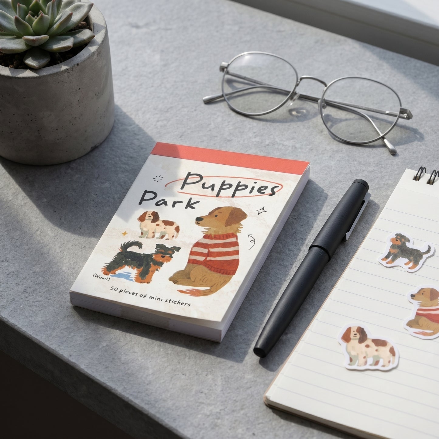 Dog Park Decorative Sticker Pad