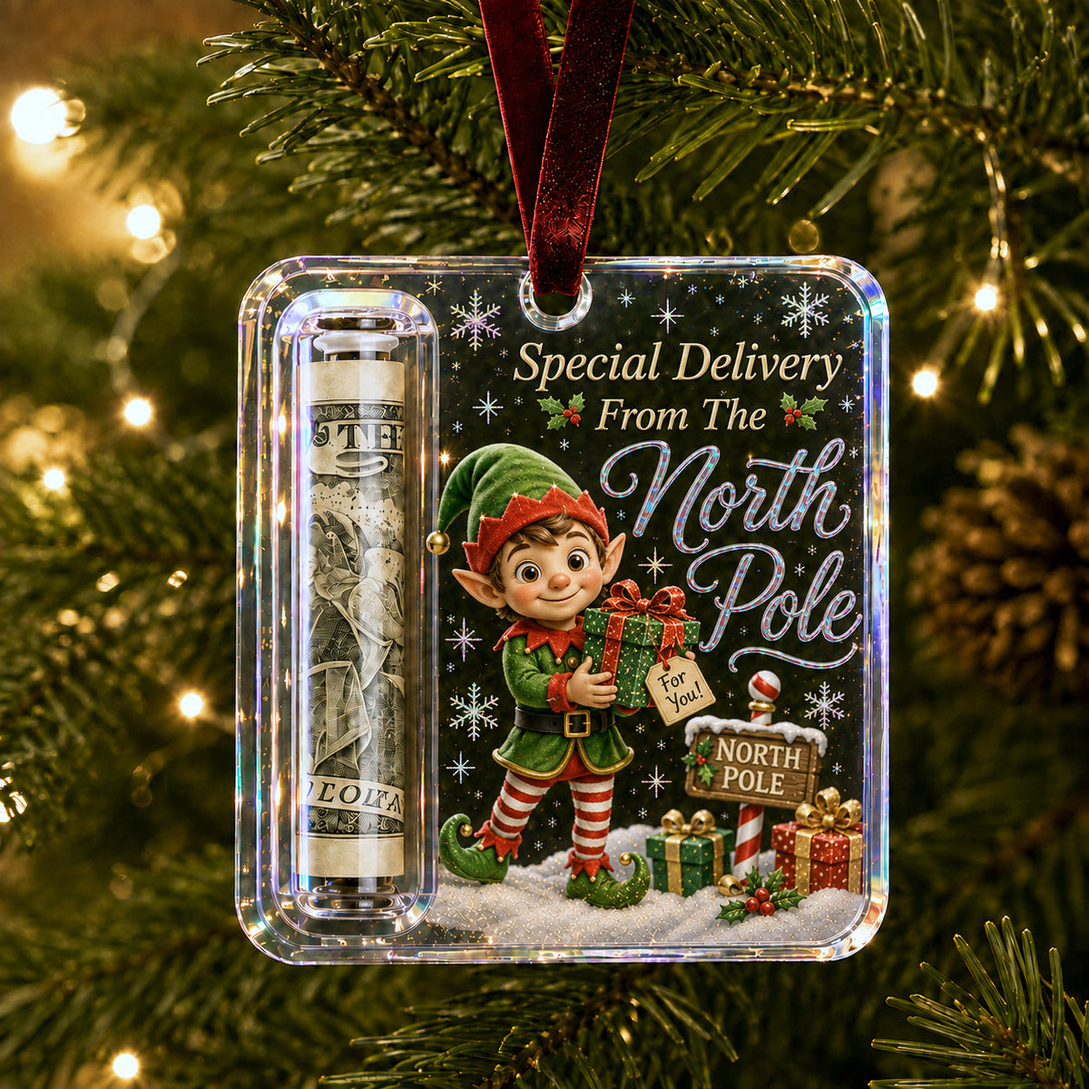 🎄Christmas Cash Gift Holder Ornament (📦Buy 4 Free Shipping)