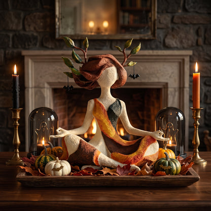 Meditation Girl Decorative Figurine