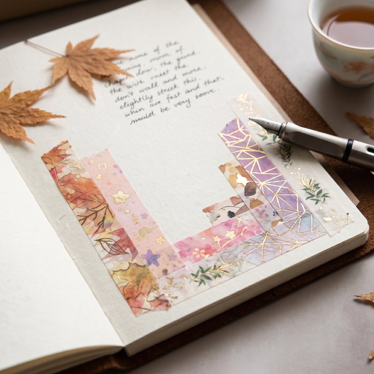 Floral Foil Washi Tape Set